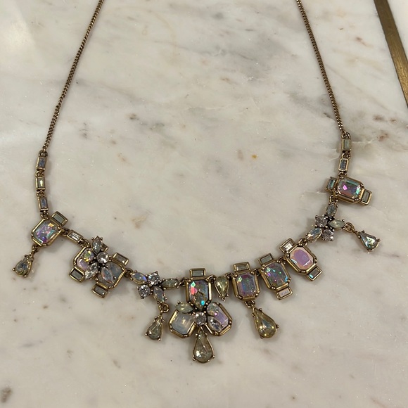 J Crew Gold & Iridescent Necklace - Picture 2 of 2